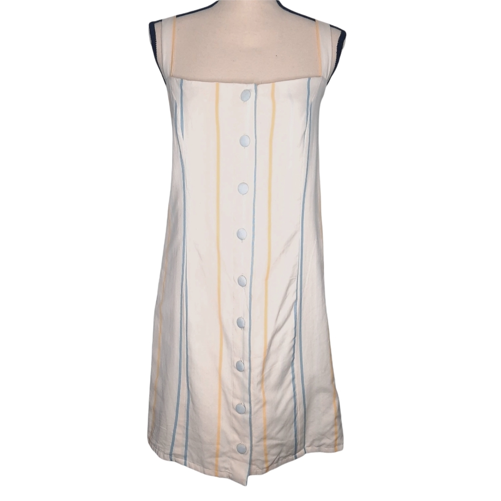 NWT American Rhino Striped Button Summer Dress Large